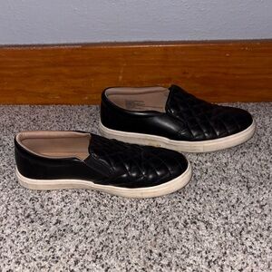 a new day Black Quilted Flats